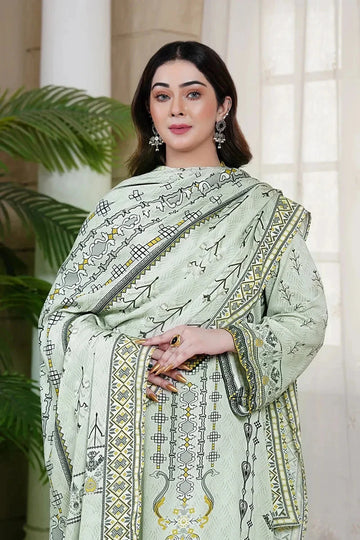 3PC Printed stitched Kotail Linen Suit KKT-3613 - Embroidered - KHAS STORES US -